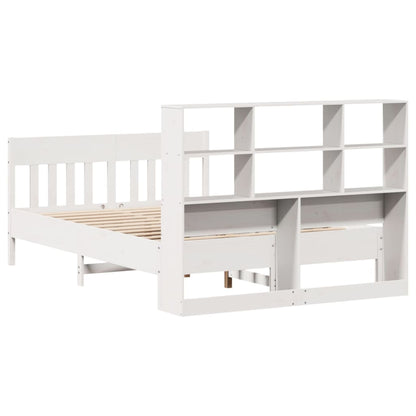 vidaXL Lit en bois massif sans matelas Blanc 160x200 Bois de pin
