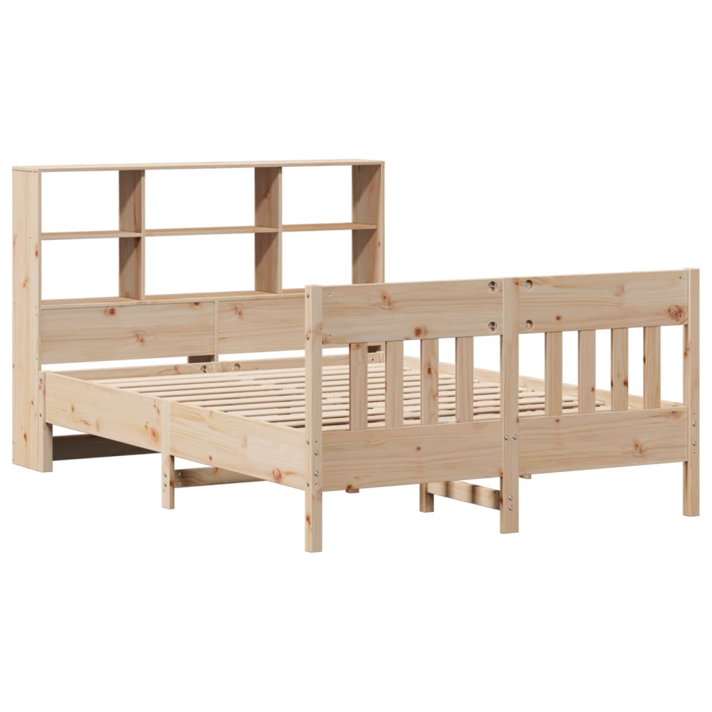vidaXL Massivholzbett ohne Matratze 150x200 cm Kiefernholz