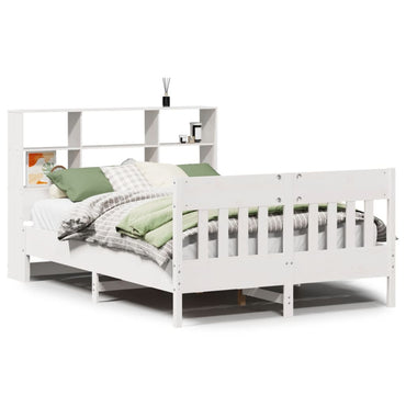 vidaXL Lit en bois massif sans matelas Blanc 140x200 cm Pin