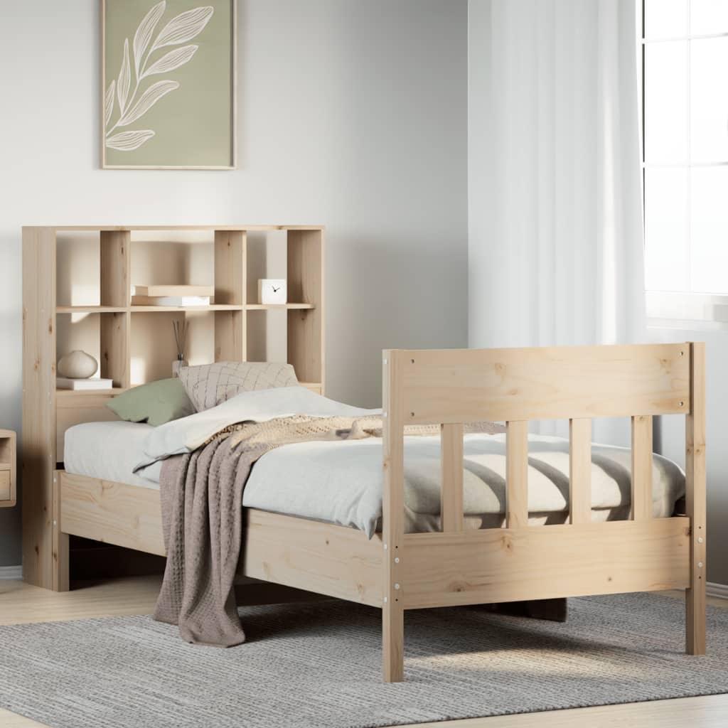 vidaXL Massivholzbett ohne Matratze 90x200 Kiefernholz