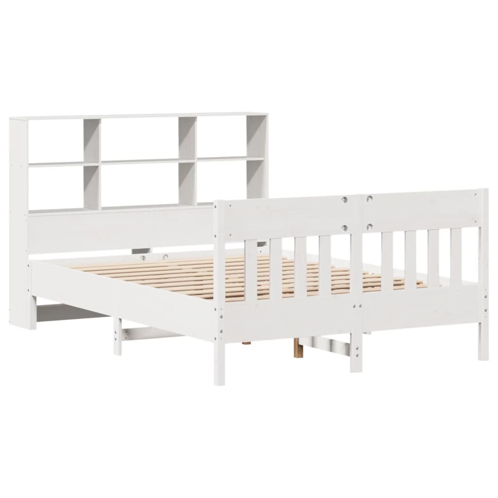vidaXL lit en bois massif sans matelas blanc 120x190 cm bois de pin
