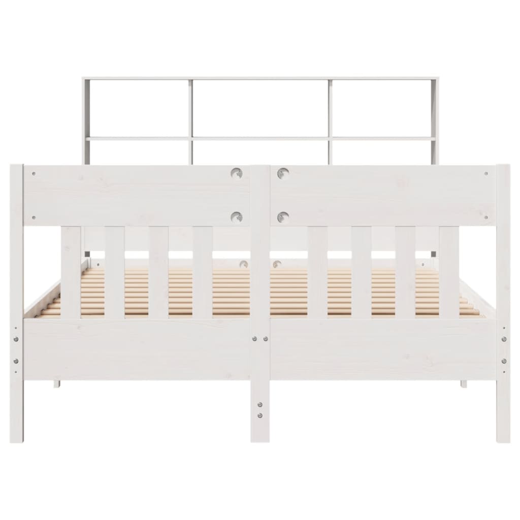 vidaXL lit en bois massif sans matelas blanc 120x190 cm bois de pin