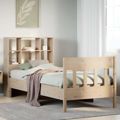 vidaXL Lit en bois massif sans matelas 90x190 cm Pin