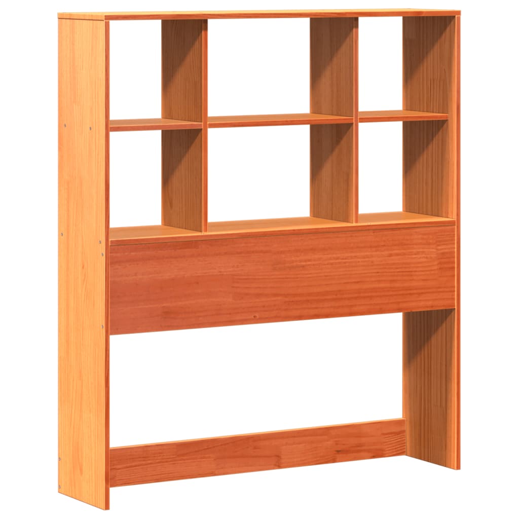vidaXL Massivholzbett ohne Matratze Wachsbraun 75x190 cm Kiefernholz