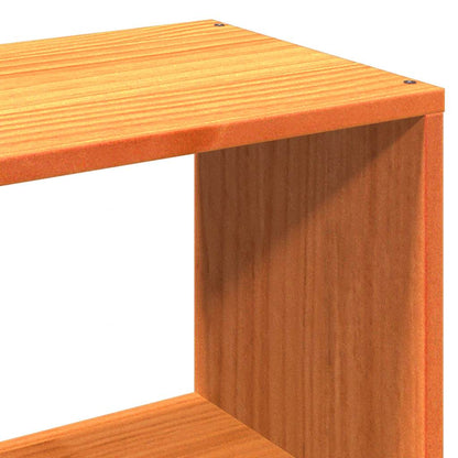vidaXL Massivholzbett ohne Matratze Wachsbraun 75x190 cm Kiefernholz