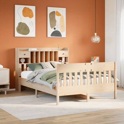 vidaXL Massivholzbett ohne Matratze 140x200 cm Kiefernholz