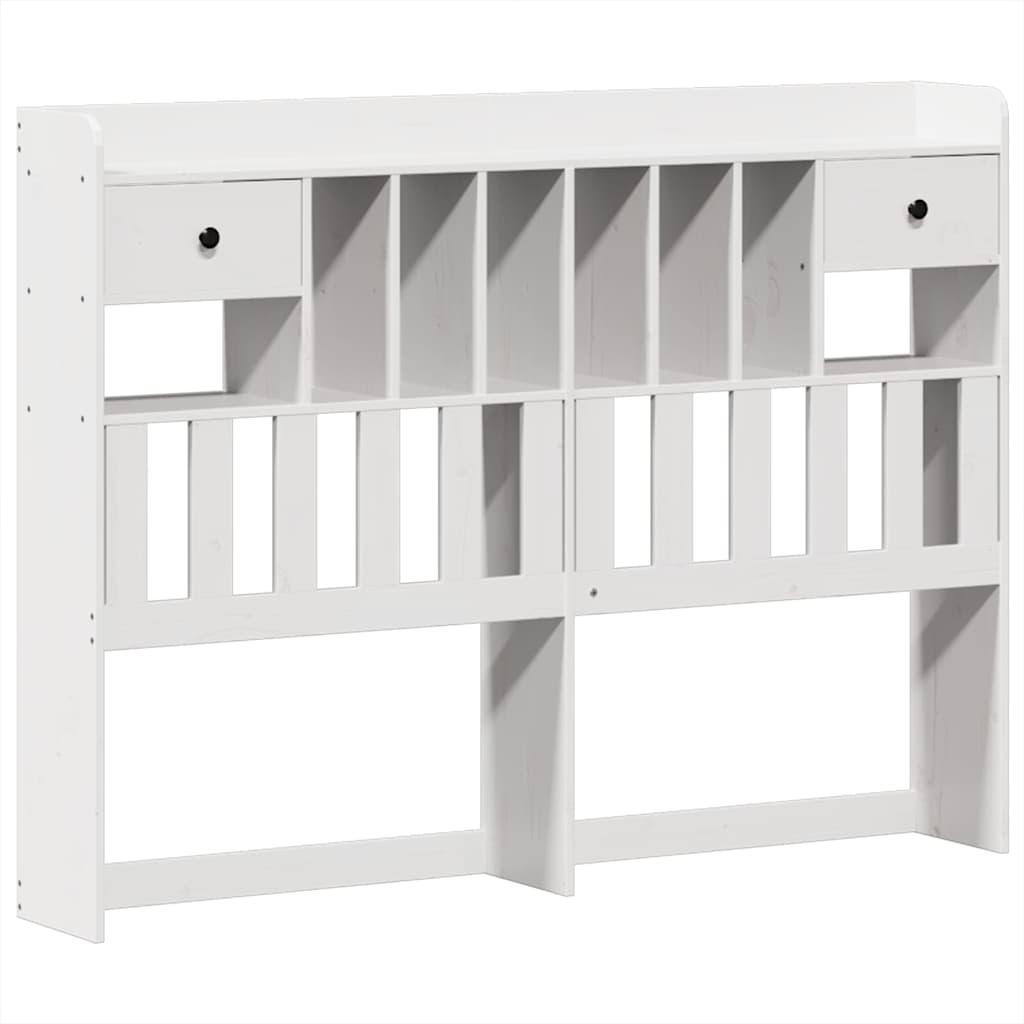 vidaXL Lit en bois massif sans matelas Blanc 140x200 cm Pin