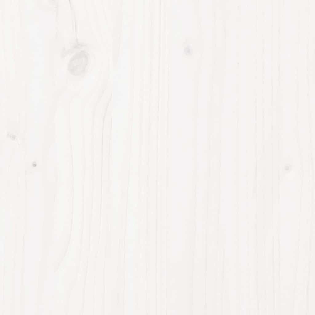 vidaXL Lit en bois massif sans matelas Blanc 140x200 cm Pin