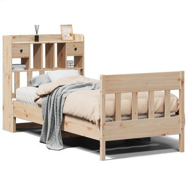 vidaXL Lit en bois massif sans matelas 90x200 Bois de pin