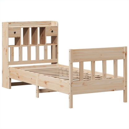 vidaXL Lit en bois massif sans matelas 90x200 Bois de pin