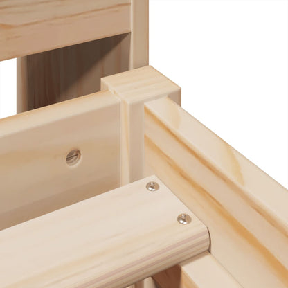 vidaXL Lit en bois massif sans matelas 90x200 Bois de pin