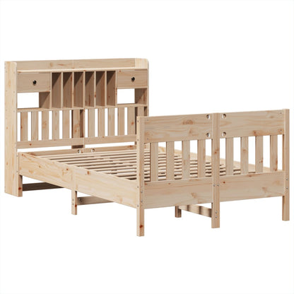 vidaXL Lit en bois massif sans matelas 135x190 cm Pin