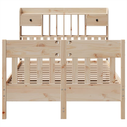 vidaXL Lit en bois massif sans matelas 135x190 cm Pin