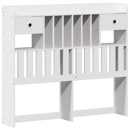 vidaXL Massivholzbett ohne Matratze Weiß 135x190 cm Kiefernholz