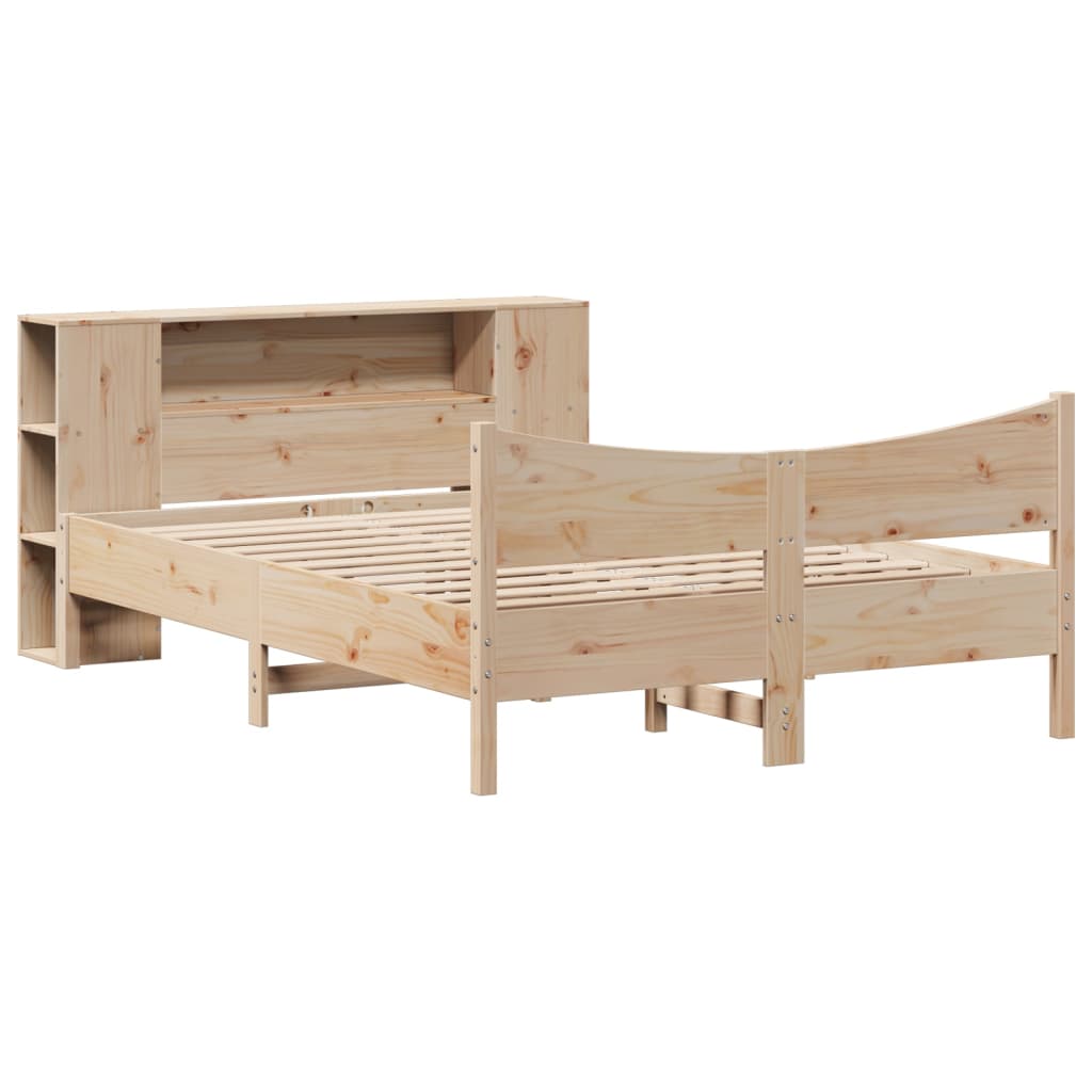 vidaXL Massivholzbett ohne Matratze 120x200 cm Kiefernholz
