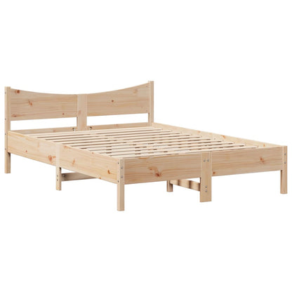 vidaXL Massivholzbett ohne Matratze 120x200 cm Kiefernholz