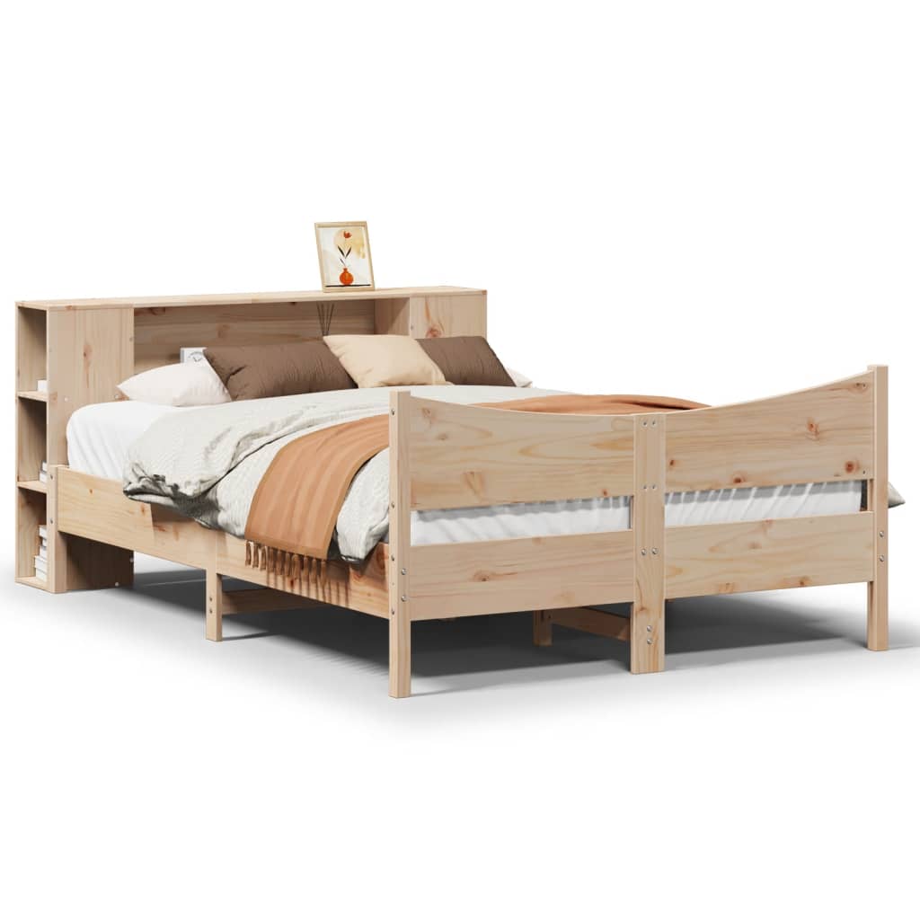 vidaXL Lit en bois massif sans matelas 140x190 cm Pin
