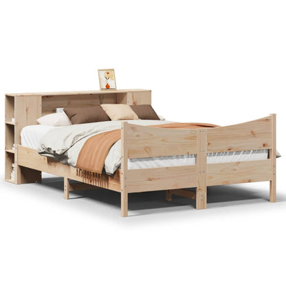 vidaXL Lit en bois massif sans matelas 140x190 cm Pin