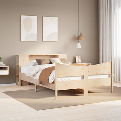 vidaXL Lit en bois massif sans matelas 140x190 cm Pin
