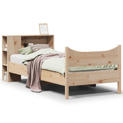 vidaXL Massivholzbett ohne Matratze 75x190 cm Kiefernholz