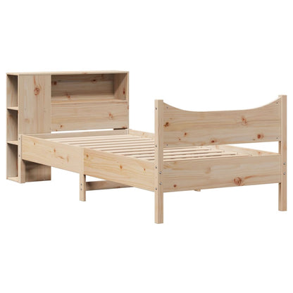 vidaXL Massivholzbett ohne Matratze 75x190 cm Kiefernholz