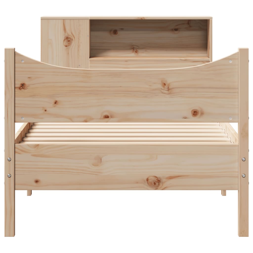 vidaXL Massivholzbett ohne Matratze 75x190 cm Kiefernholz