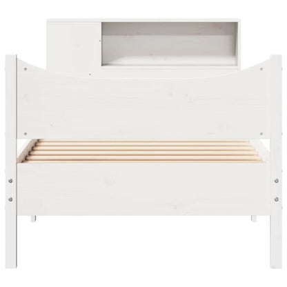 vidaXL Lit en bois massif sans matelas Blanc 75x190 cm Bois de pin