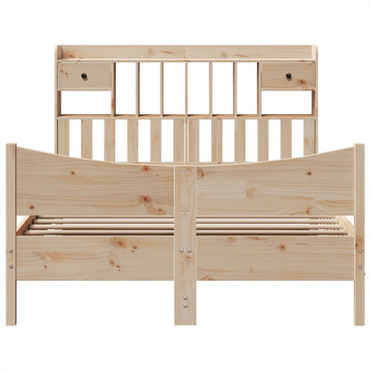 vidaXL Massivholzbett ohne Matratze 140x190 cm Kiefernholz