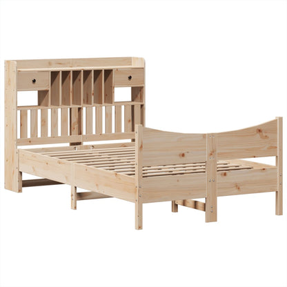 vidaXL Lit en bois massif sans matelas 135x190 cm Pin