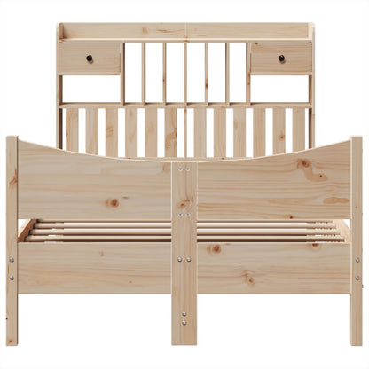 vidaXL Lit en bois massif sans matelas 135x190 cm Pin