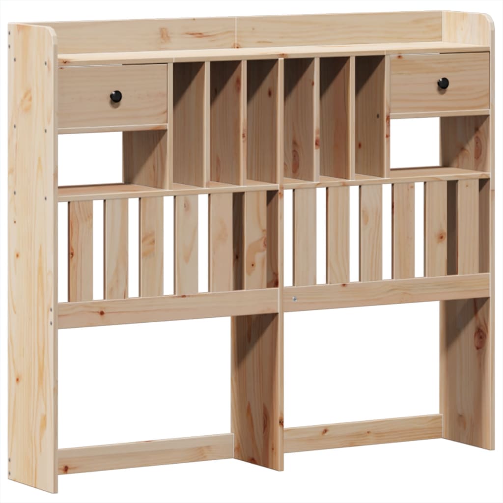 vidaXL Lit en bois massif sans matelas 135x190 cm Pin