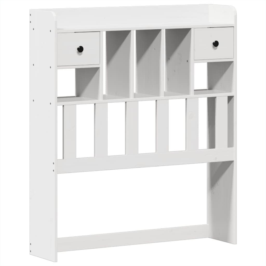 vidaXL Lit en bois massif sans matelas Blanc 75x190 cm Bois de pin