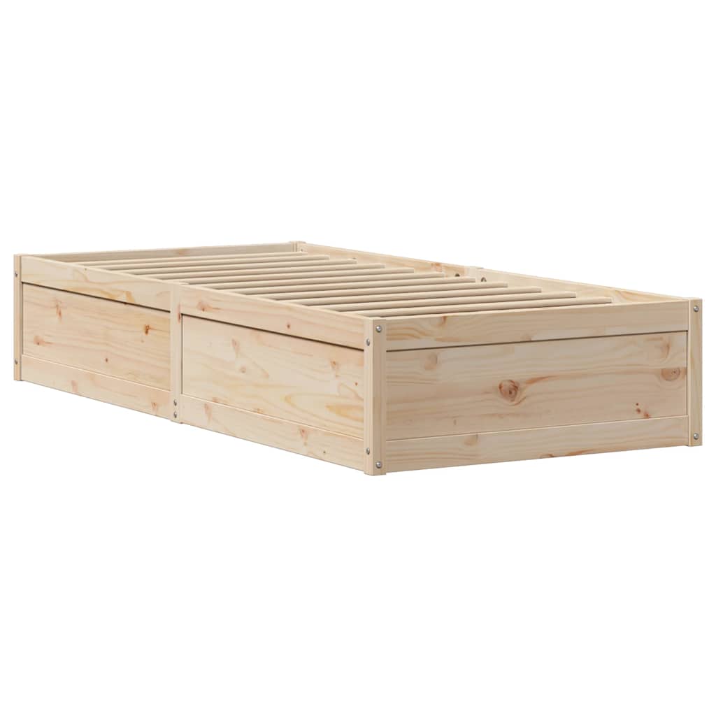 vidaXL Massivholzbett ohne Matratze 90x200 Kiefernholz