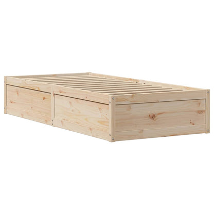vidaXL Massivholzbett ohne Matratze 90x200 Kiefernholz