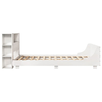vidaXL Lit en bois massif sans matelas Blanc 150x200 cm Pin