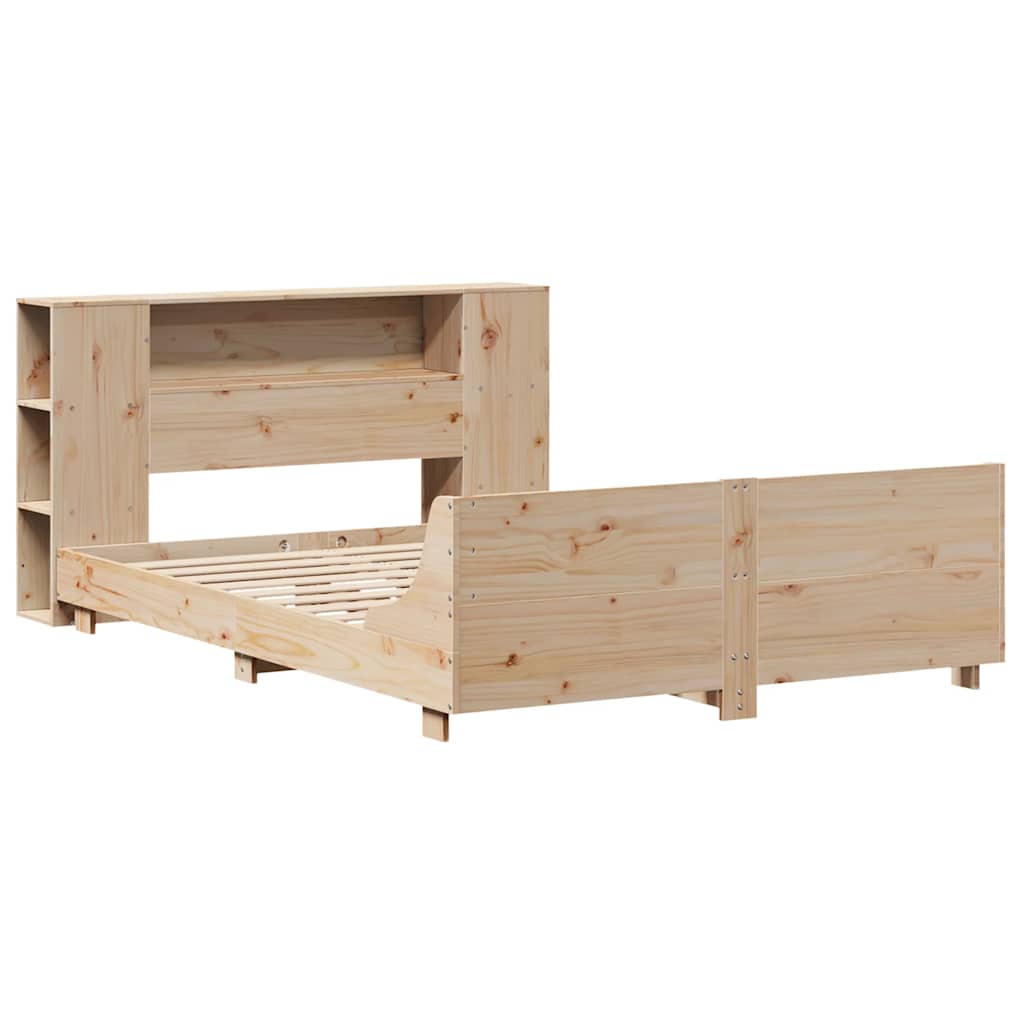 vidaXL Massivholzbett ohne Matratze 120x200 cm Kiefernholz