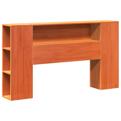 vidaXL Massivholzbett ohne Matratze Wachsbraun 140x190 cm Kiefernholz