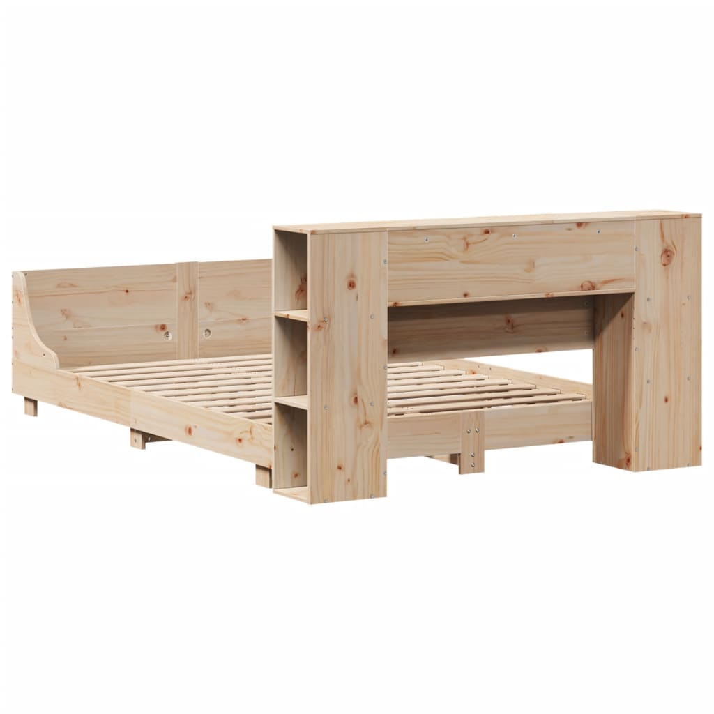 vidaXL Lit en bois massif sans matelas 120x190 cm Pin