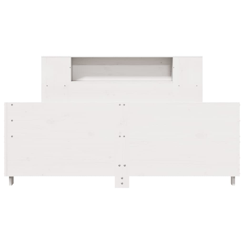 vidaXL lit en bois massif sans matelas blanc 120x190 cm bois de pin