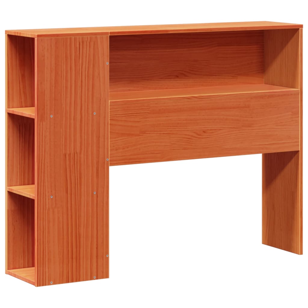 vidaXL Lit en bois massif sans matelas Marron ciré 75x190 cm Bois de pin