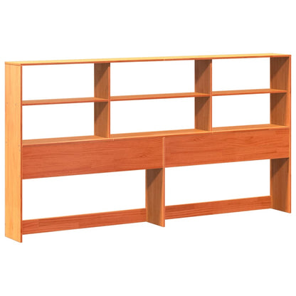 vidaXL Lit en bois massif sans matelas Marron ciré 200x200 Bois de pin