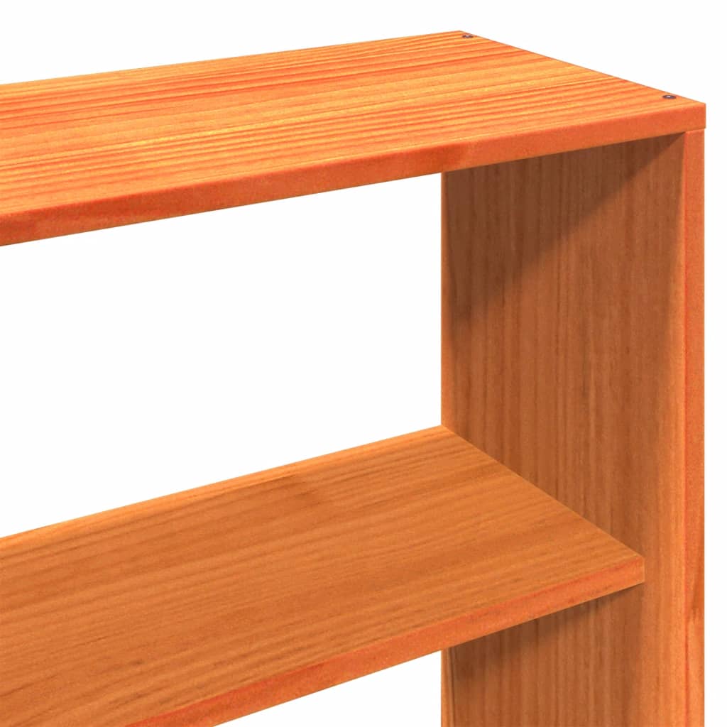 vidaXL Lit en bois massif sans matelas Marron ciré 200x200 Bois de pin
