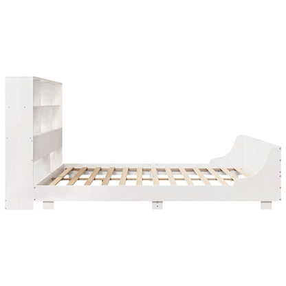 vidaXL Massivholzbett ohne Matratze Weiß 180x200 cm Kiefernholz