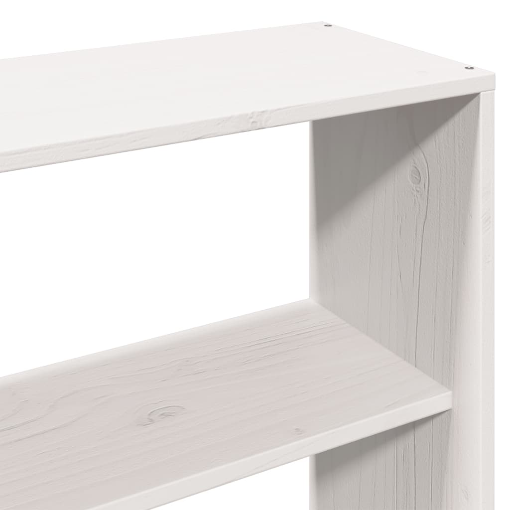 vidaXL Massivholzbett ohne Matratze Weiß 180x200 cm Kiefernholz