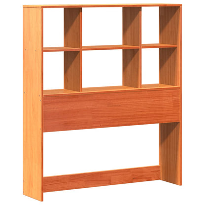 vidaXL Massivholzbett ohne Matratze Wachsbraun 100x200 Kiefernholz