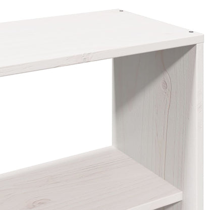 vidaXL Massivholzbett ohne Matratze Weiß 140x190 cm Kiefernholz