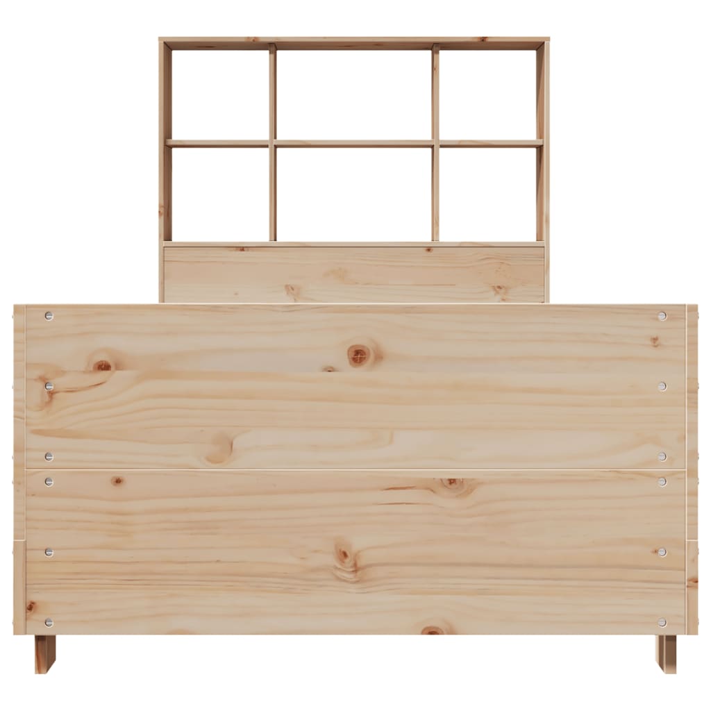 vidaXL Massivholzbett ohne Matratze 90x190 cm Kiefer