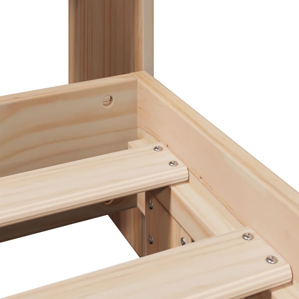 Massivholzbett ohne Matratze 90x190 cm Kiefer