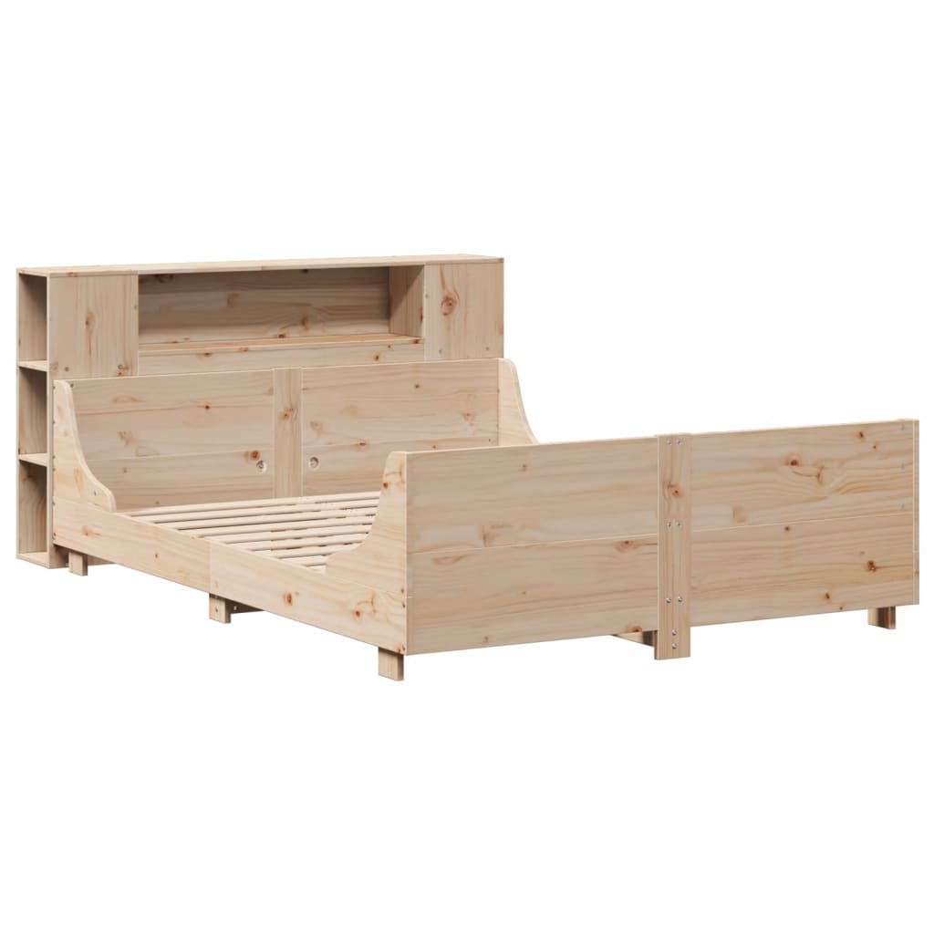 vidaXL Lit en bois massif sans matelas 120x200 cm pin