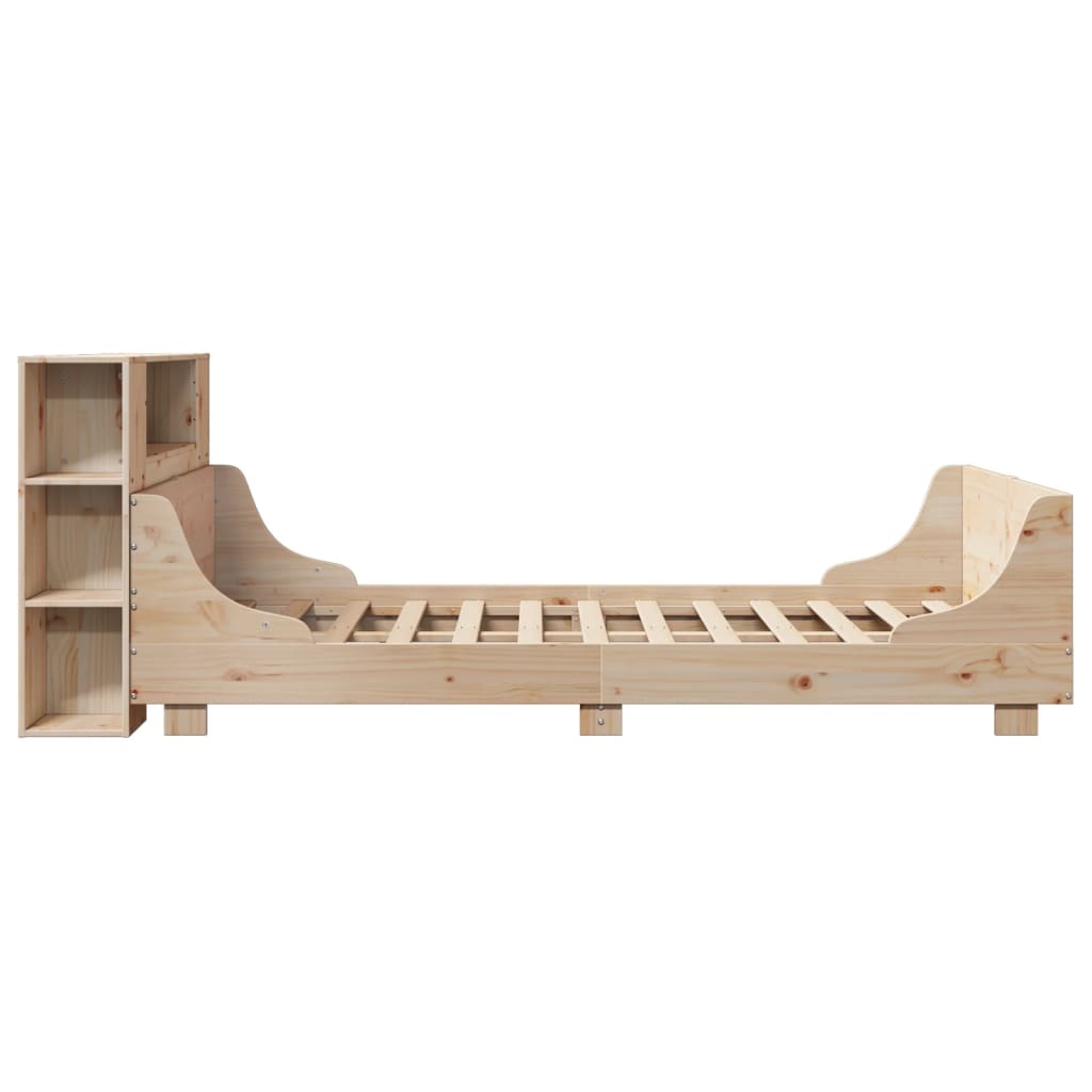 vidaXL Massivholzbett ohne Matratze 140x190 cm Kiefernholz